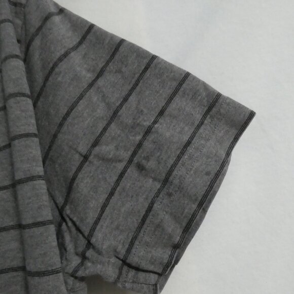 MEXX | xl - extra large | Men's Striped Grey Polo Short Sleeve Shirt - Picture 11 of 15